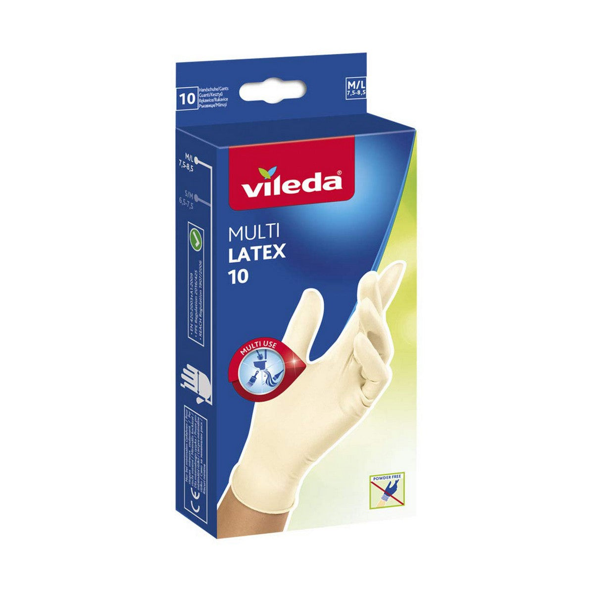 Gloves Vileda M/L 10 pairs-0
