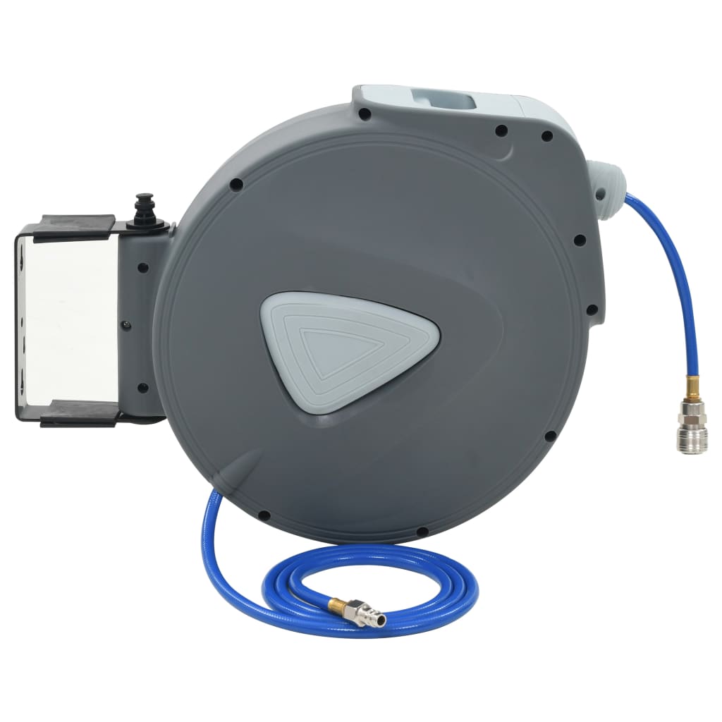 vidaXL Retractable Air Hose Reel Wall Mount Air Compressor Hose Reel 1/4"-2