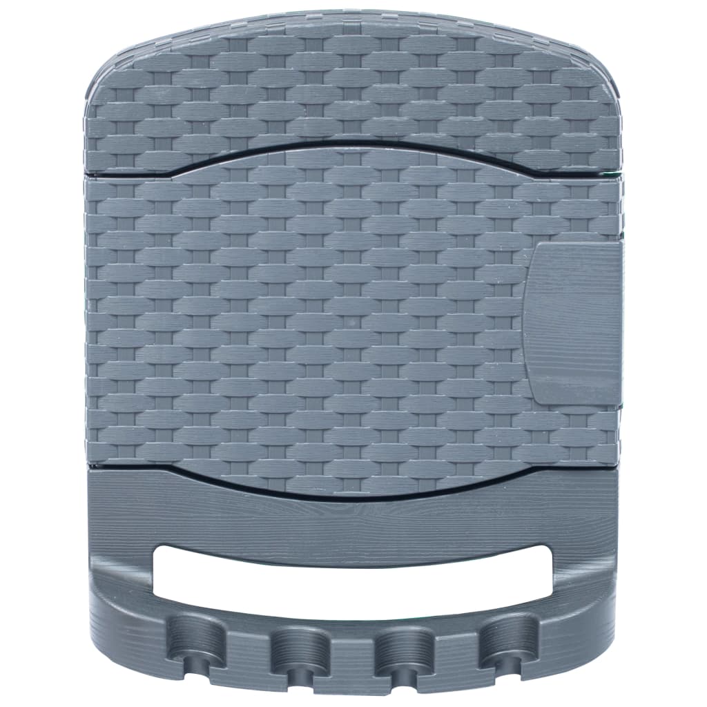 vidaXL Hose Reel Wall Mounted Hose Holder Patio Hose Hanger Hose Hook Plastic-0