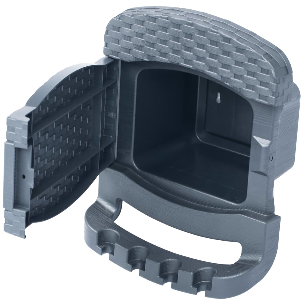 vidaXL Hose Reel Wall Mounted Hose Holder Patio Hose Hanger Hose Hook Plastic-1