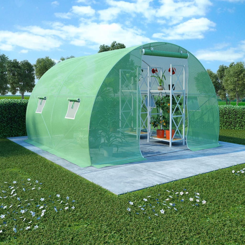 vidaXL Greenhouse Outdoor Grow House Green House for Plant Growing Gardening-4