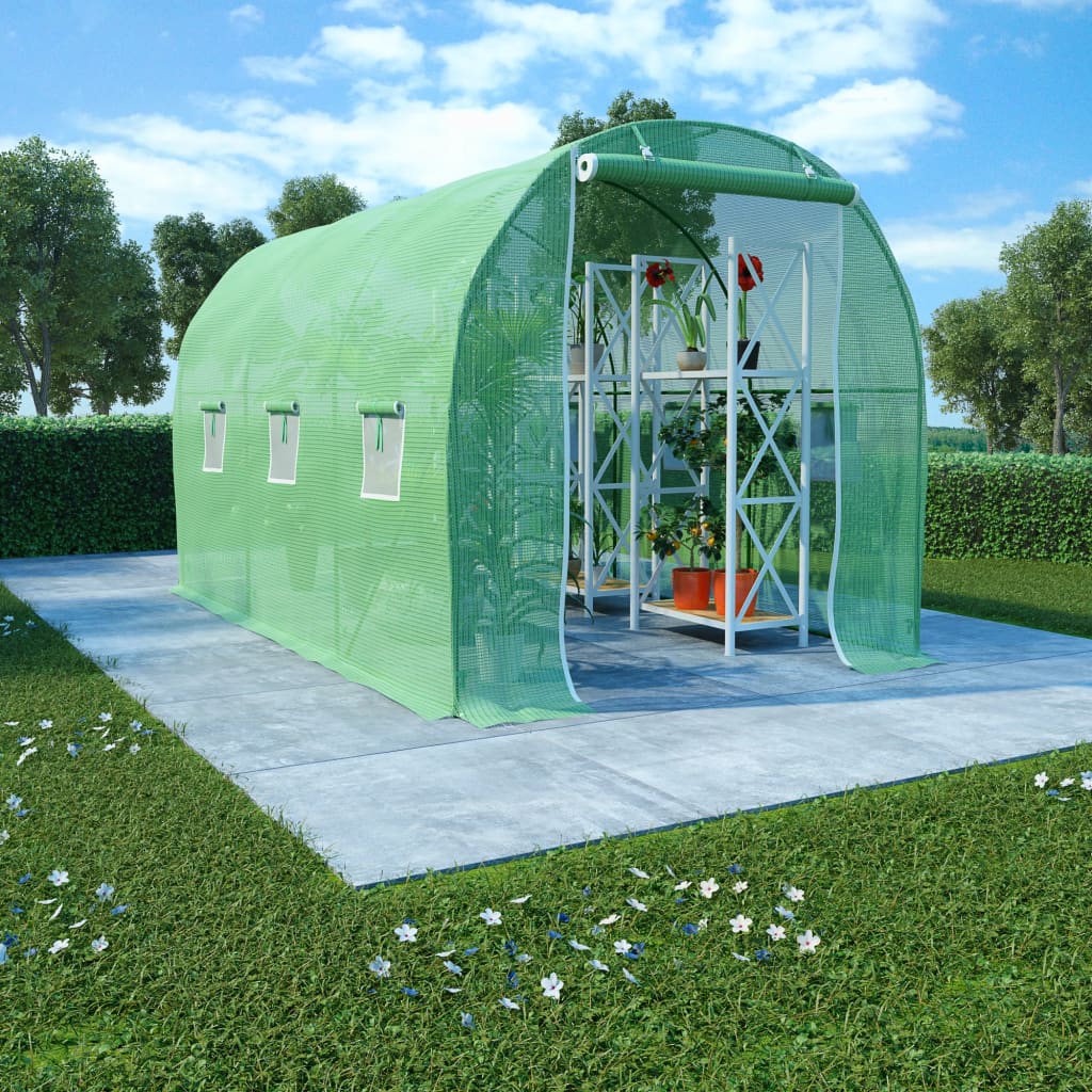 vidaXL Greenhouse Outdoor Grow House Green House for Plant Growing Gardening-13