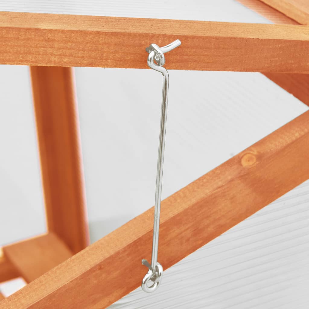 vidaXL Greenhouse Outdoor Grow House Green House for Plant Growing Firwood-1