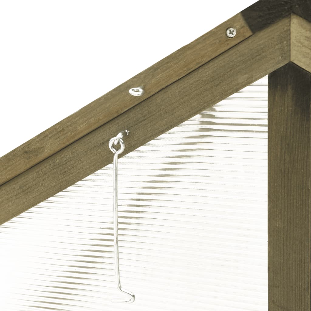 vidaXL Greenhouse Outdoor Grow House Green House for Plant Growing Firwood-1