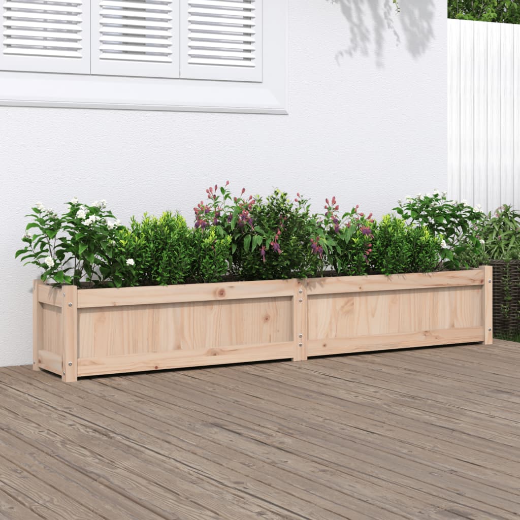 vidaXL Garden Planters Decorative Outdoor Plant Pot Flower Box Solid Wood Pine-9