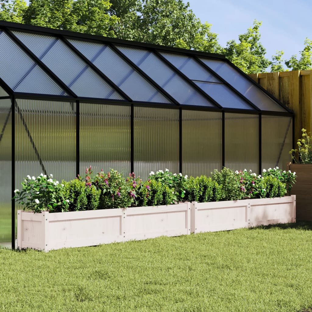 vidaXL Garden Planters Decorative Outdoor Plant Pot Flower Box Solid Wood Pine-10