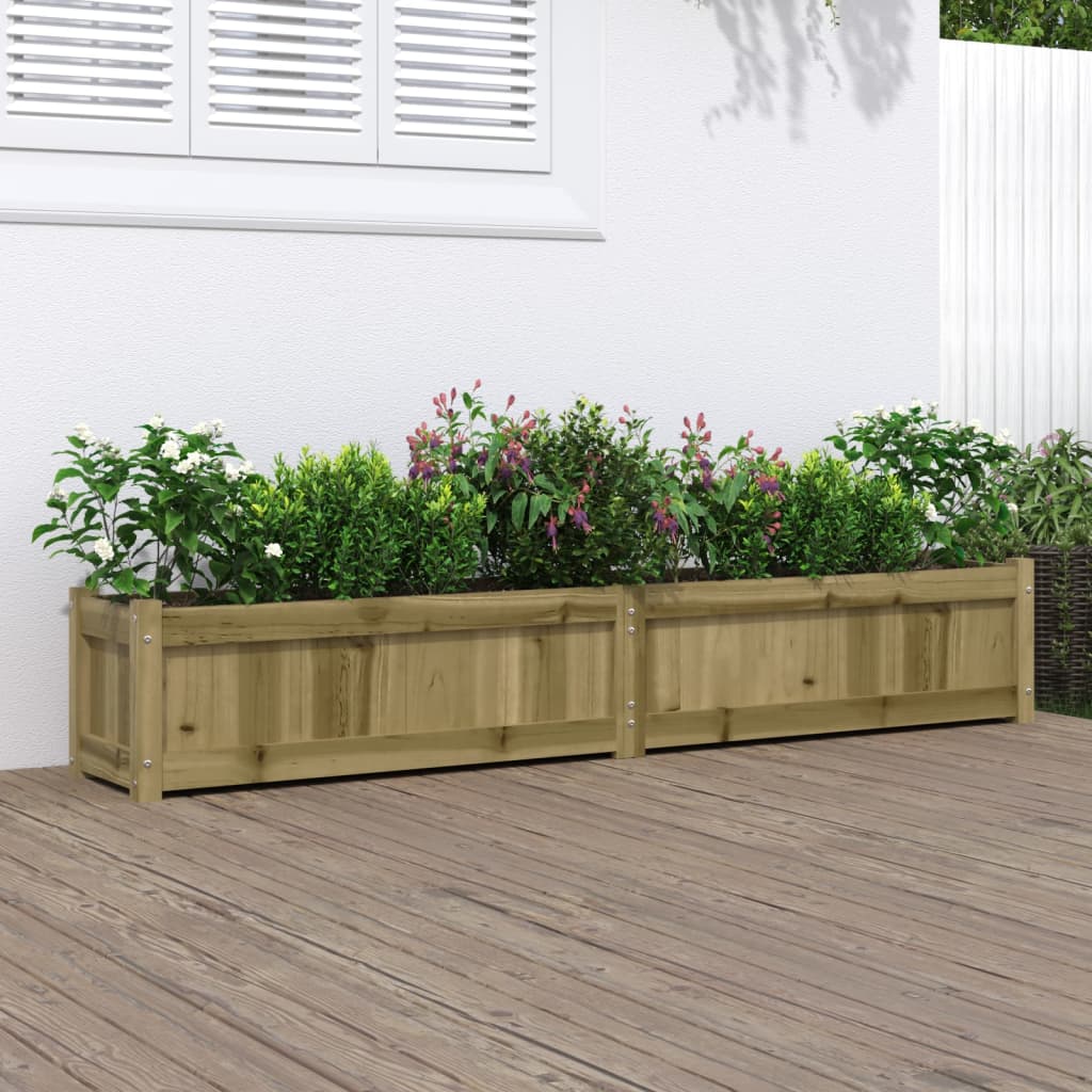 vidaXL Garden Planters Decorative Outdoor Plant Pot Flower Box Solid Wood Pine-7