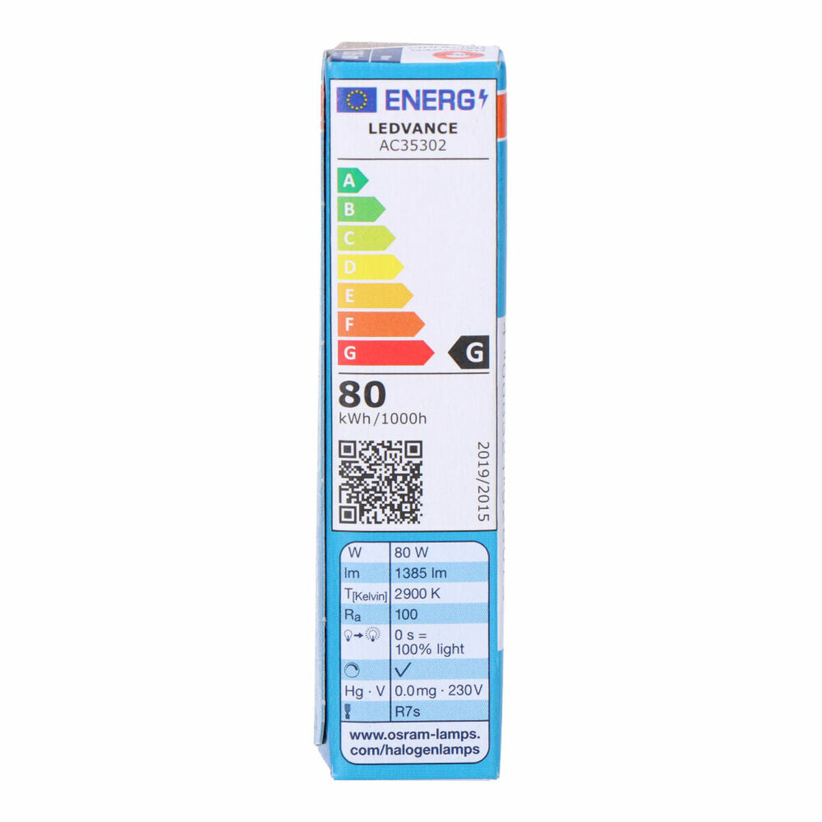 Halogen Bulb Osram Plusline ES Compact Lineal 80 W R7s 1400 lm (2900 K) (1 Unit)-1