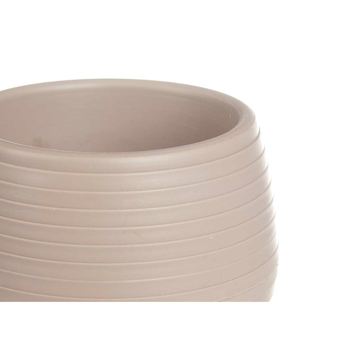 Set of pots Taupe Plastic 12 x 12 x 11 cm (6 Units)-1