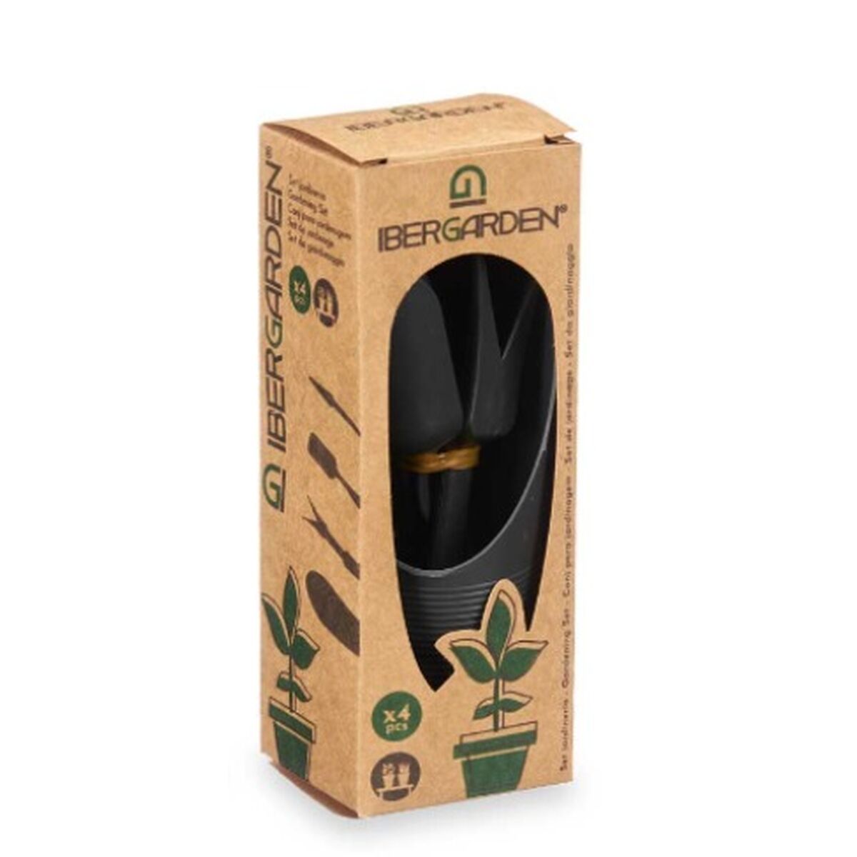 Tool Set Garden Anthracite polypropylene 24 Units-1