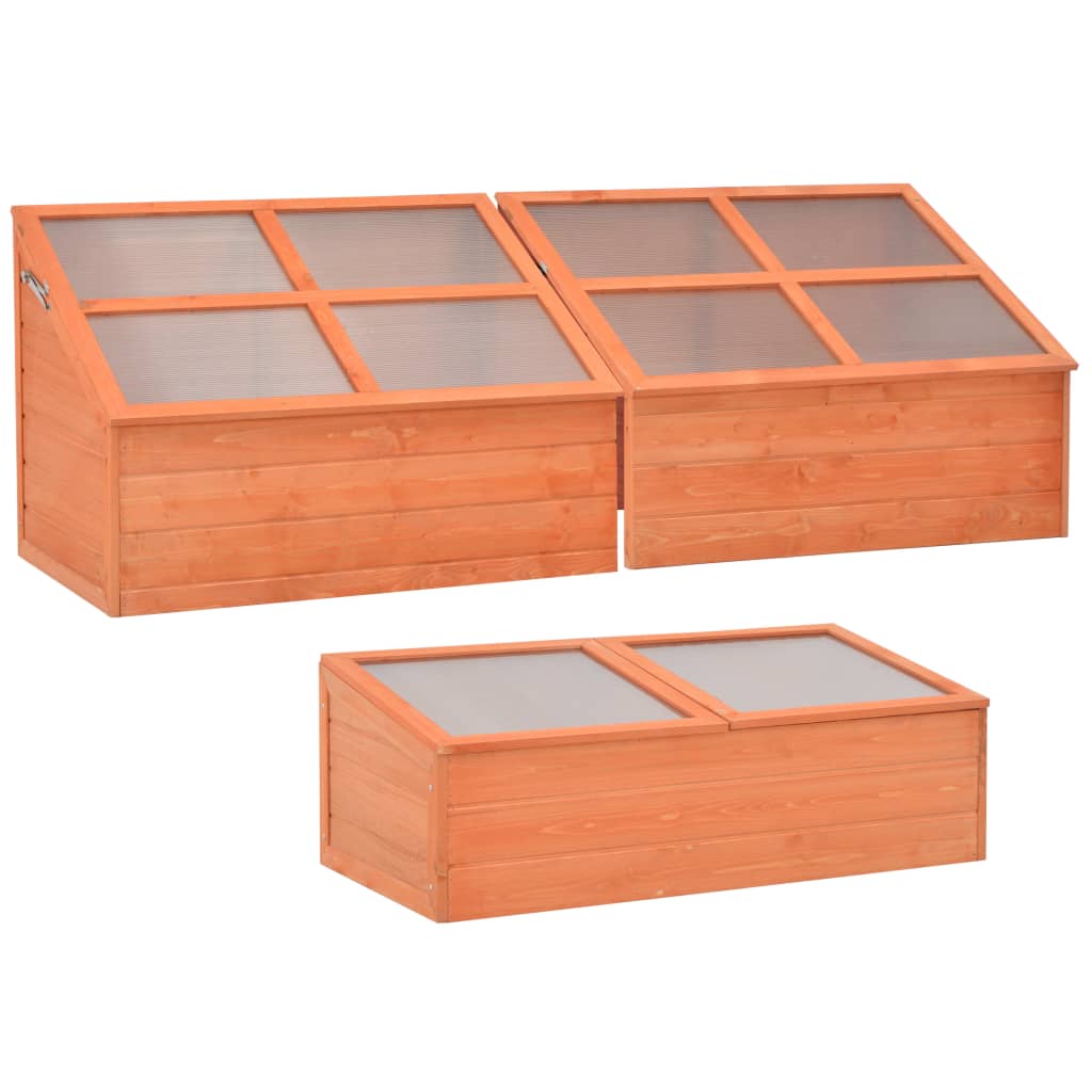 vidaXL Greenhouse Outdoor Grow House Patio Green House for Plant Growing Wood-5