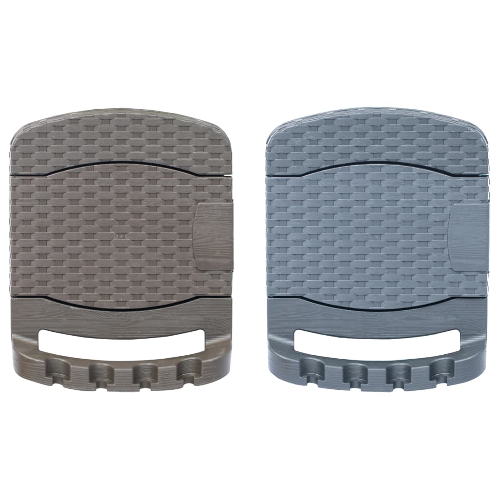 vidaXL Hose Reel Wall Mounted Hose Holder Patio Hose Hanger Hose Hook Plastic-5