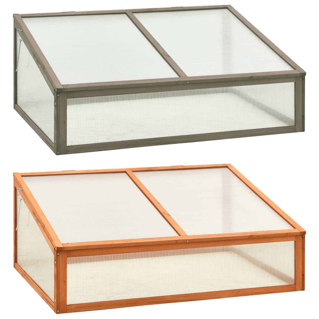 vidaXL Greenhouse Outdoor Grow House Green House for Plant Growing Firwood-1